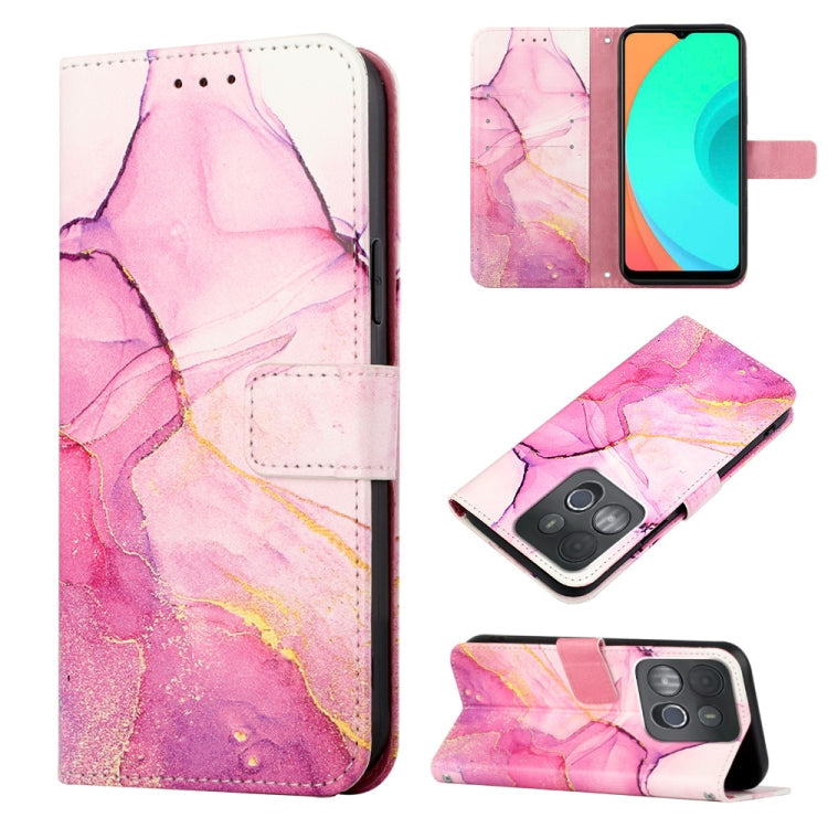 PT003 Marble Pattern Flip Leather Phone Case, For Infinix Smart 7 X6515, For Tecno Pop 6 Pro, For Tecno Pova 4 LG7N, For Tecno Pova 4 Pro LG8N
