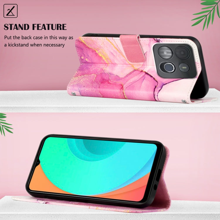 PT003 Marble Pattern Flip Leather Phone Case, For Infinix Smart 7 X6515, For Tecno Pop 6 Pro, For Tecno Pova 4 LG7N, For Tecno Pova 4 Pro LG8N
