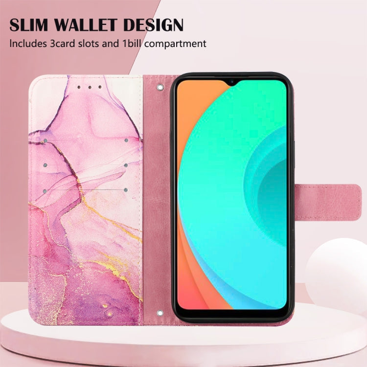 PT003 Marble Pattern Flip Leather Phone Case, For Infinix Smart 7 X6515, For Tecno Pop 6 Pro, For Tecno Pova 4 LG7N, For Tecno Pova 4 Pro LG8N