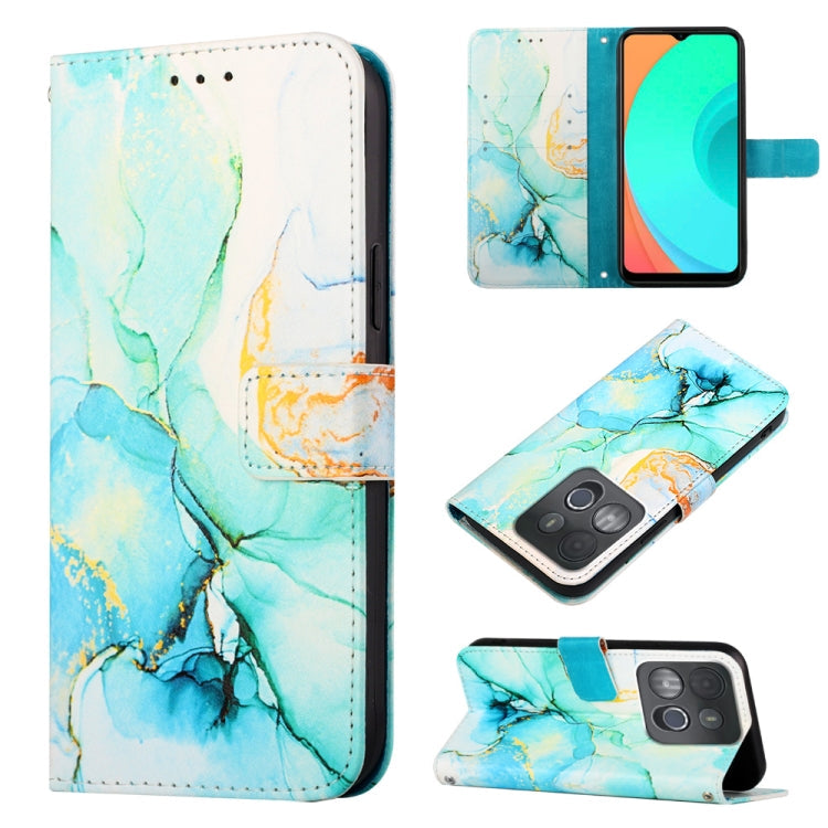 PT003 Marble Pattern Flip Leather Phone Case, For Infinix Smart 7 X6515, For Tecno Pop 6 Pro, For Tecno Pova 4 LG7N, For Tecno Pova 4 Pro LG8N
