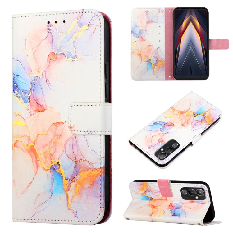 PT003 Marble Pattern Flip Leather Phone Case, For Infinix Smart 7 X6515, For Tecno Pop 6 Pro, For Tecno Pova 4 LG7N, For Tecno Pova 4 Pro LG8N