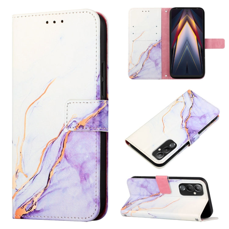 PT003 Marble Pattern Flip Leather Phone Case, For Infinix Smart 7 X6515, For Tecno Pop 6 Pro, For Tecno Pova 4 LG7N, For Tecno Pova 4 Pro LG8N