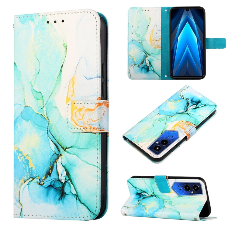 PT003 Marble Pattern Flip Leather Phone Case, For Infinix Smart 7 X6515, For Tecno Pop 6 Pro, For Tecno Pova 4 LG7N, For Tecno Pova 4 Pro LG8N