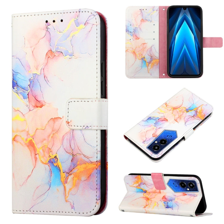 PT003 Marble Pattern Flip Leather Phone Case, For Infinix Smart 7 X6515, For Tecno Pop 6 Pro, For Tecno Pova 4 LG7N, For Tecno Pova 4 Pro LG8N
