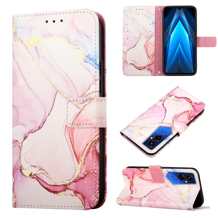 PT003 Marble Pattern Flip Leather Phone Case, For Infinix Smart 7 X6515, For Tecno Pop 6 Pro, For Tecno Pova 4 LG7N, For Tecno Pova 4 Pro LG8N