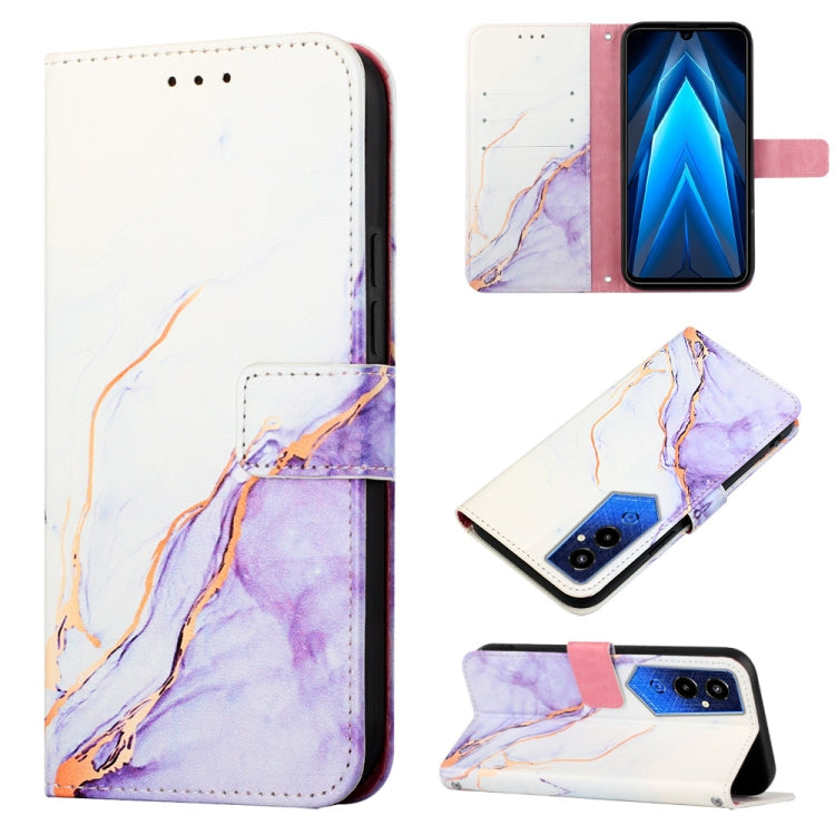 PT003 Marble Pattern Flip Leather Phone Case, For Infinix Smart 7 X6515, For Tecno Pop 6 Pro, For Tecno Pova 4 LG7N, For Tecno Pova 4 Pro LG8N