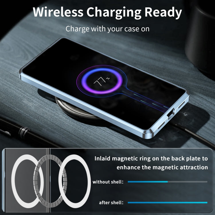 MagSafe Magnetic Frosted Metal Phone Case, For Samsung Galaxy S23 5G, For Samsung Galaxy S23+ 5G, For Samsung Galaxy S23 Ultra 5G