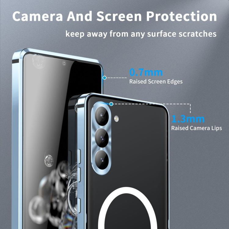 MagSafe Magnetic Frosted Metal Phone Case, For Samsung Galaxy S23 5G, For Samsung Galaxy S23+ 5G, For Samsung Galaxy S23 Ultra 5G