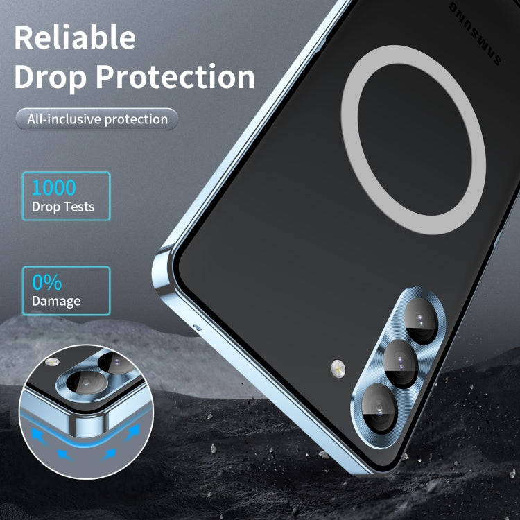 MagSafe Magnetic Frosted Metal Phone Case, For Samsung Galaxy S23 5G, For Samsung Galaxy S23+ 5G, For Samsung Galaxy S23 Ultra 5G