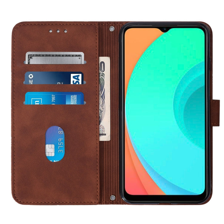 Crossbody 3D Embossed Flip Leather Phone Case, For Infinix Smart 7
