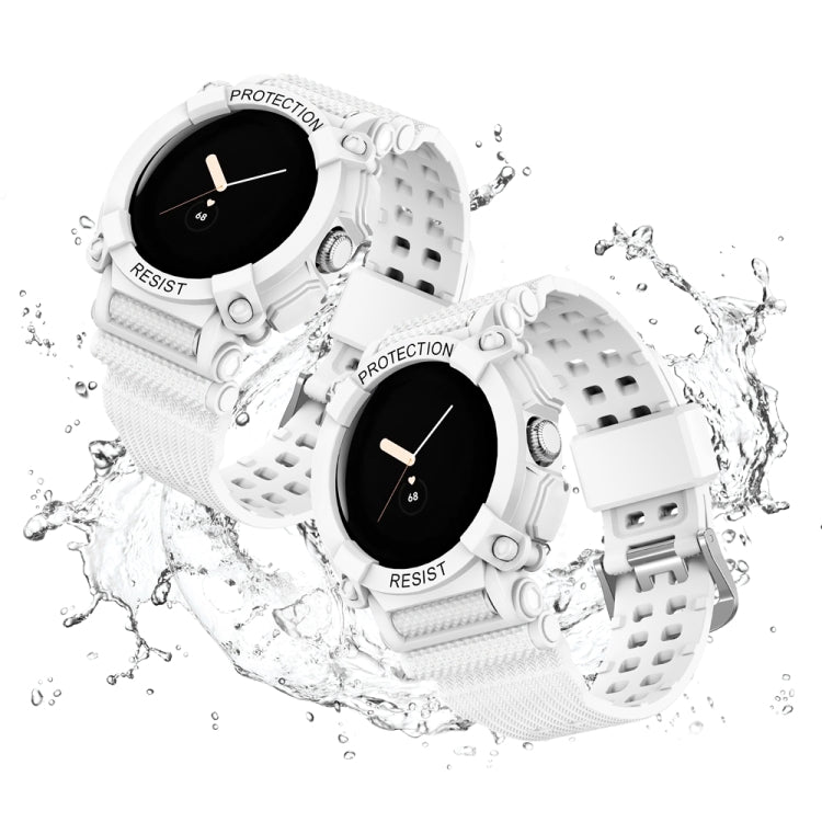 Three-proof Solid Color Integrated Watch Band, For Google Pixel Watch