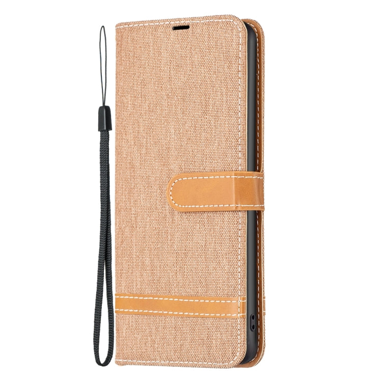 Color Block Denim Texture Leather Phone Case, For vivo Y02 4G, For Xiaomi Redmi 12C