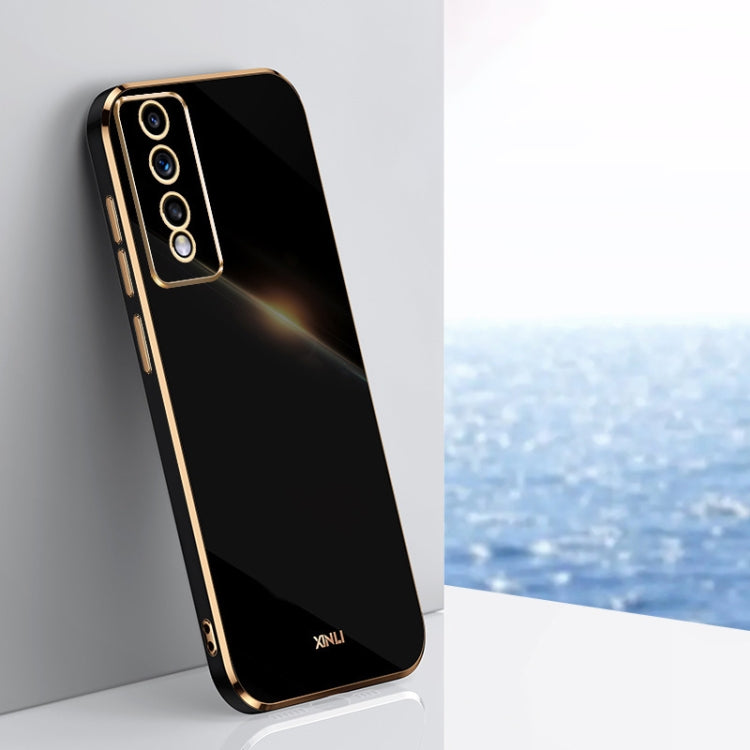 XINLI Straight Edge 6D Electroplate TPU Phone Case, For Honor 80 GT 5G, For Honor 80 Pro Flat