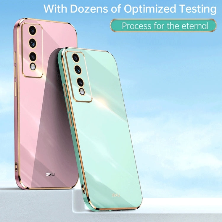 XINLI Straight Edge 6D Electroplate TPU Phone Case, For Honor 80 GT 5G, For Honor 80 Pro Flat
