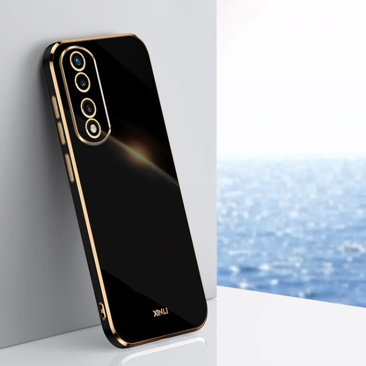 XINLI Straight Edge 6D Electroplate TPU Phone Case, For Honor 80 GT 5G, For Honor 80 Pro Flat