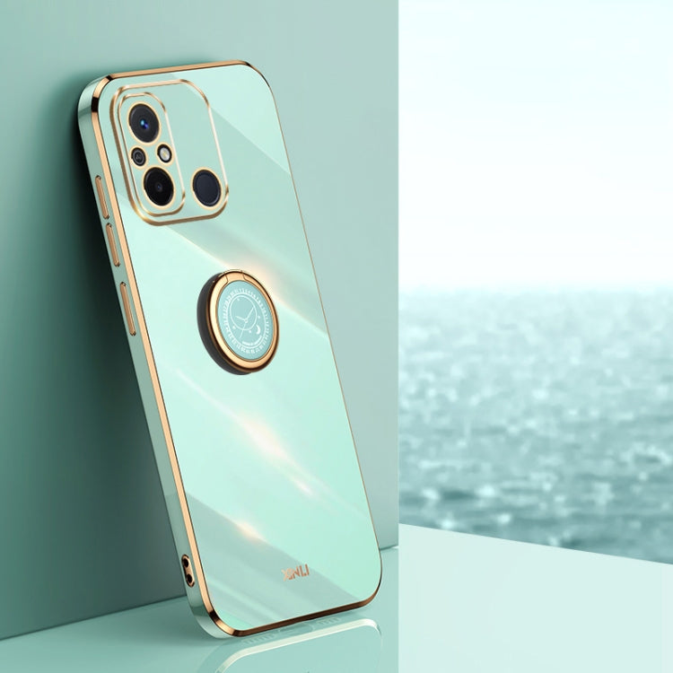 XINLI Straight Edge 6D Electroplate TPU Phone Case with Ring Holder, For vivo iQOO 11 Pro 5G, For Xiaomi Redmi 12C 4G, For Xiaomi Redmi Note 12 Pro Speed