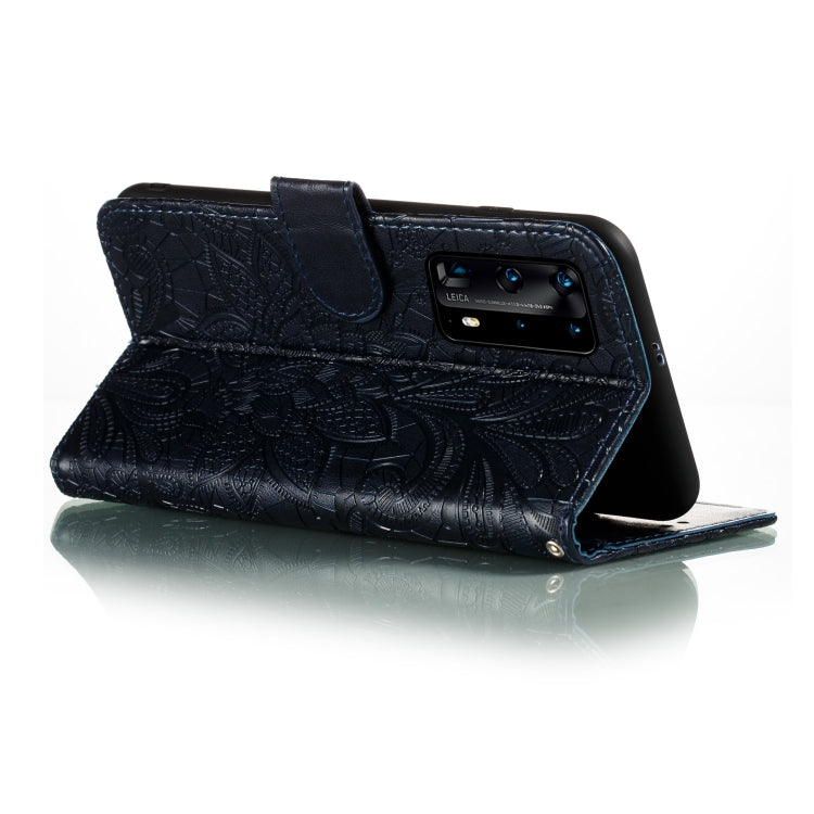 Lace Flower Embossing Pattern Horizontal Flip Leather Case , with Holder & Card Slots & Wallet & Photo Frame & Lanyard, For Huawei P40 Pro Plus, For Huawei Honor 30, For Huawei Honor 30 Pro, For Huawei Honor 30S