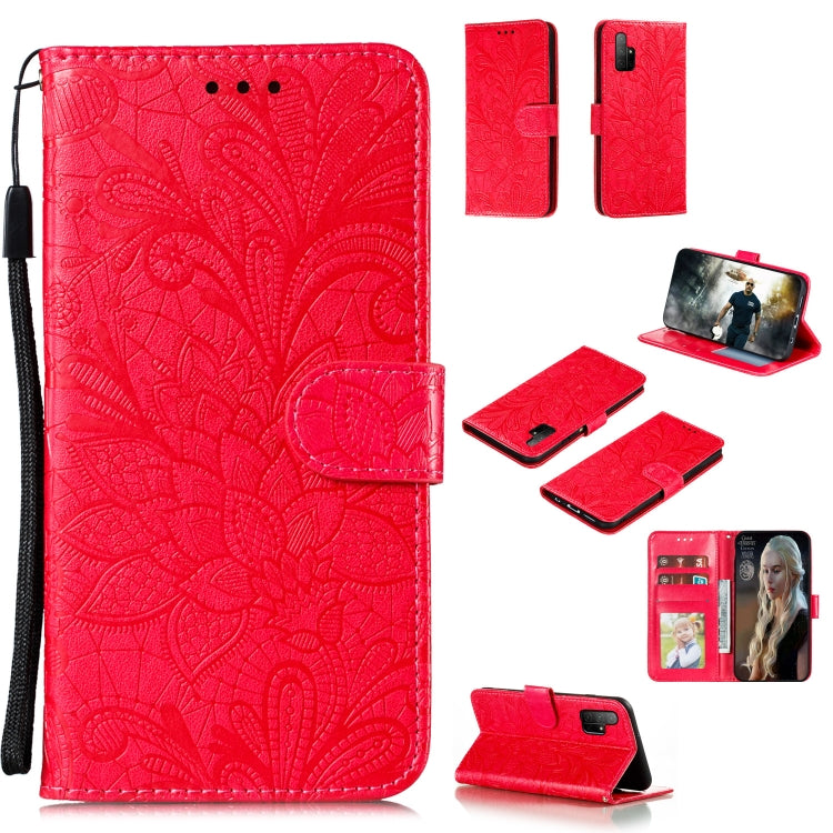 Lace Flower Embossing Pattern Horizontal Flip Leather Case , with Holder & Card Slots & Wallet & Photo Frame & Lanyard, For Huawei P40 Pro Plus, For Huawei Honor 30, For Huawei Honor 30 Pro, For Huawei Honor 30S