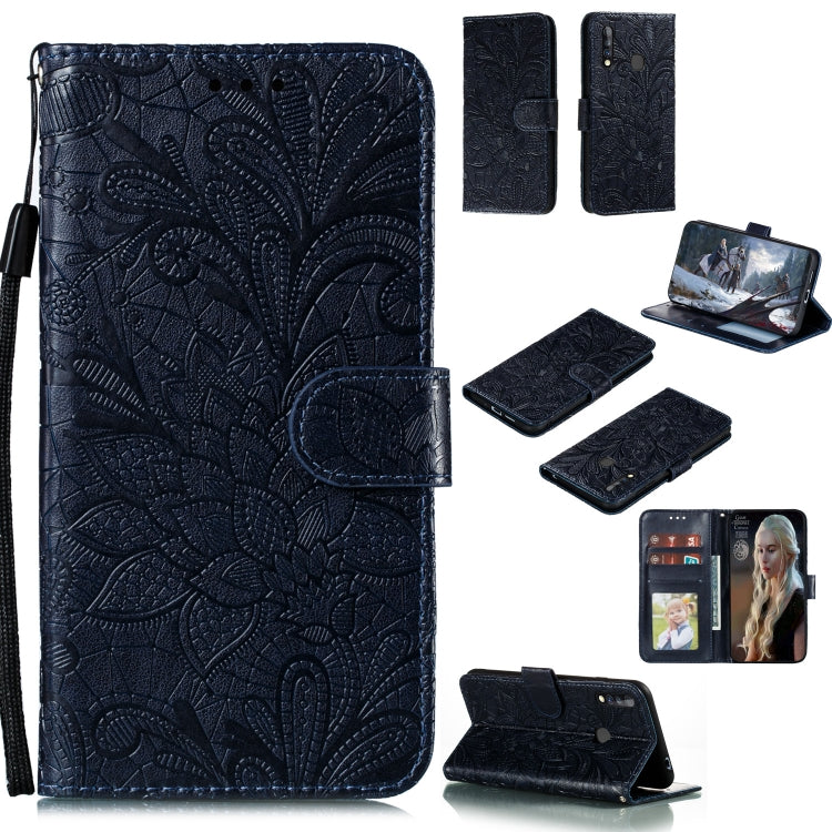 Lace Flower Embossing Pattern Horizontal Flip Leather Case , with Holder & Card Slots & Wallet & Photo Frame & Lanyard, For Galaxy A11, For Galaxy A41, For Galaxy A70e, For Galaxy M31