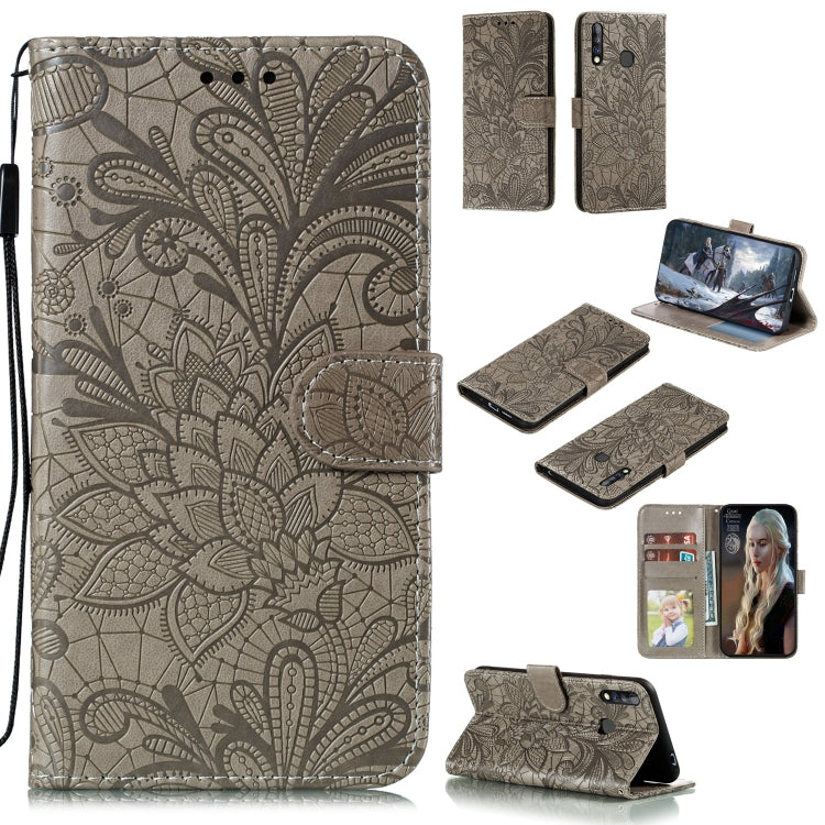 Lace Flower Embossing Pattern Horizontal Flip Leather Case , with Holder & Card Slots & Wallet & Photo Frame & Lanyard, For Galaxy A11, For Galaxy A41, For Galaxy A70e, For Galaxy M31