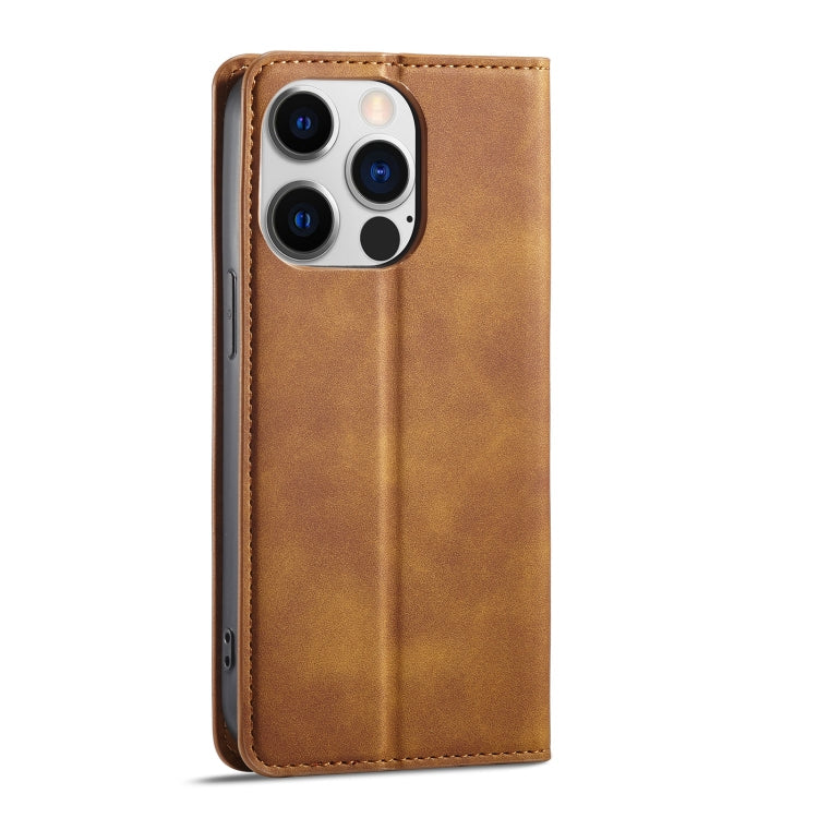 Forwenw Dream Series Oil Edge Strong Magnetism Leather Phone Case, For iPhone 14 Pro Max