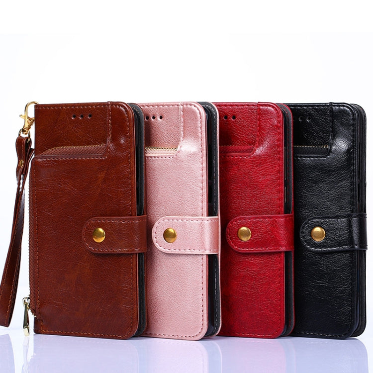 Zipper Bag Leather Phone Case, For Motorola Moto E13 4G, For OPPO A17k, For OPPO Reno8 T 4G, For Xiaomi Poco X5 Pro / Redmi Note 12 Pro Speed, For Honor X9a 5G