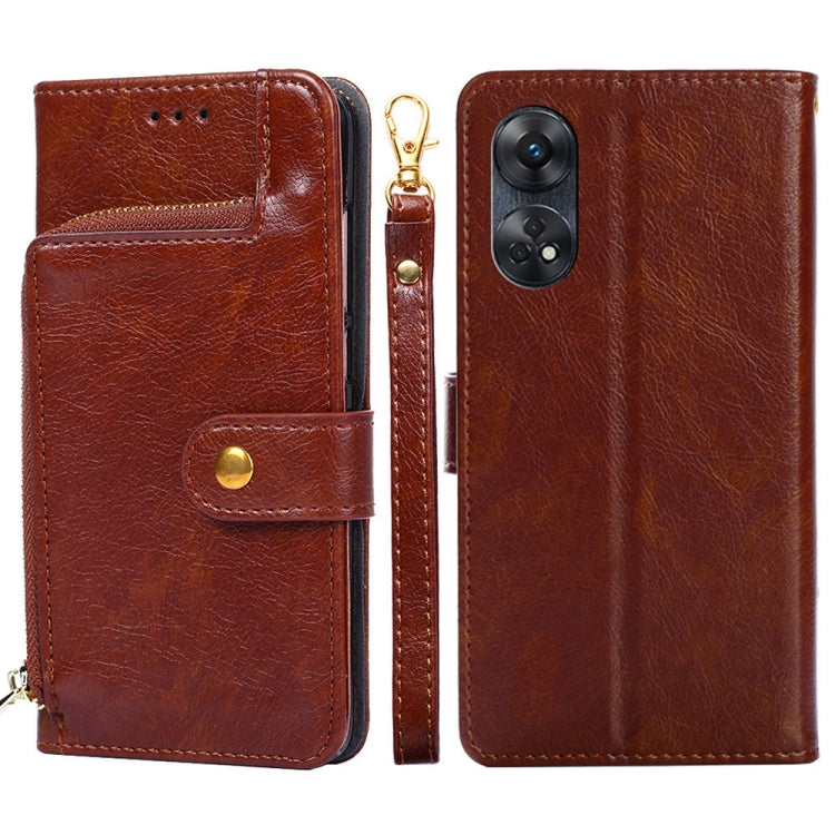 Zipper Bag Leather Phone Case, For Motorola Moto E13 4G, For OPPO A17k, For OPPO Reno8 T 4G, For Xiaomi Poco X5 Pro / Redmi Note 12 Pro Speed, For Honor X9a 5G
