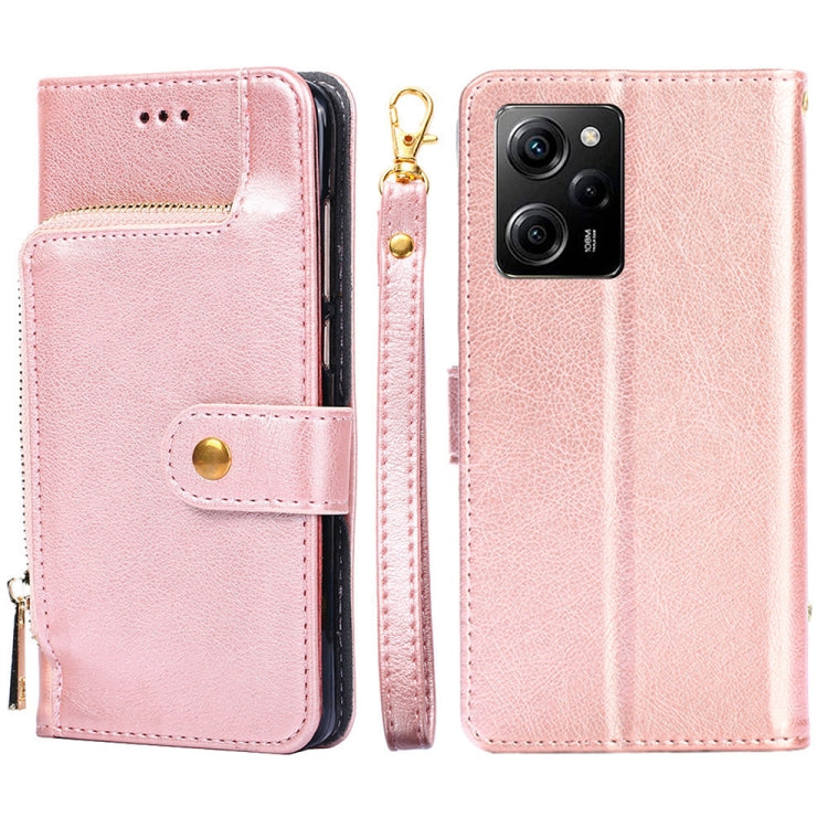 Zipper Bag Leather Phone Case, For Motorola Moto E13 4G, For OPPO A17k, For OPPO Reno8 T 4G, For Xiaomi Poco X5 Pro / Redmi Note 12 Pro Speed, For Honor X9a 5G