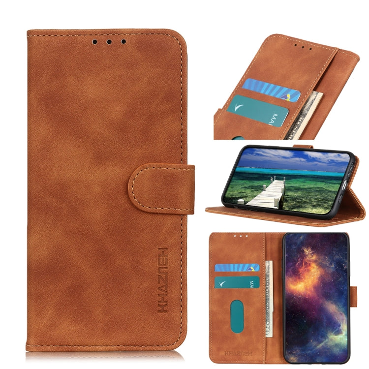 KHAZNEH Retro Texture Flip Leather Phone Case, For Xiaomi Redmi Note 12 5G, For Xiaomi Redmi Note 12 Pro 5G, For Xiaomi Redmi Note 12 Pro+ 5G