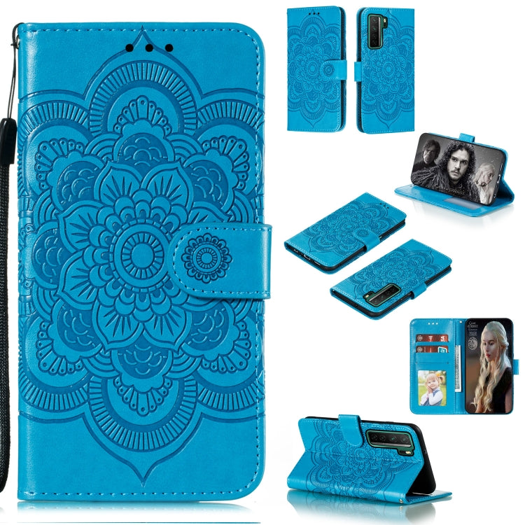 Mandala Embossing Pattern Horizontal Flip PU Leather Case with Holder & Card Slots & Walle & Lanyard, For Huawei nova 7 SE, For Huawei nova 7, For Huawei nova 7 Pro