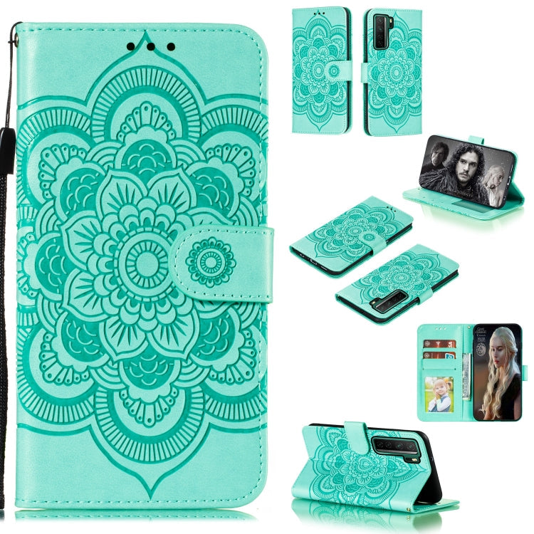 Mandala Embossing Pattern Horizontal Flip PU Leather Case with Holder & Card Slots & Walle & Lanyard, For Huawei nova 7 SE, For Huawei nova 7, For Huawei nova 7 Pro
