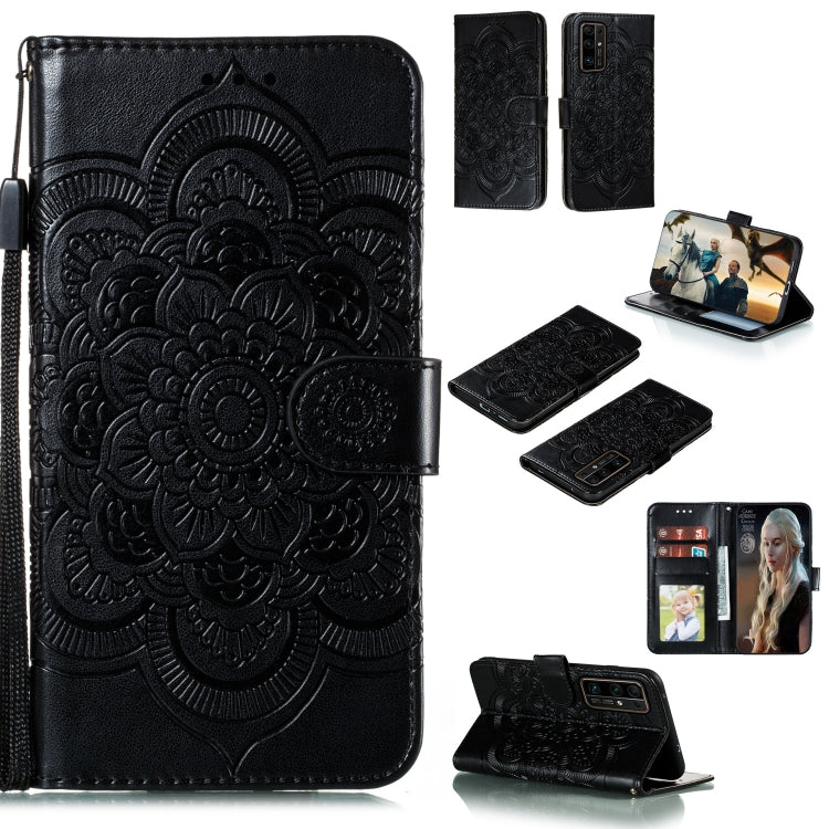 Mandala Embossing Pattern Horizontal Flip PU Leather Case with Holder & Card Slots & Walle & Lanyard, For Huawei Honor 30 Pro, For Huawei Honor 30S