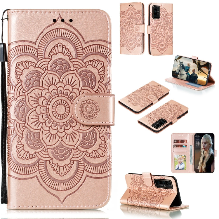 Mandala Embossing Pattern Horizontal Flip PU Leather Case with Holder & Card Slots & Walle & Lanyard, For Huawei Honor 30 Pro, For Huawei Honor 30S