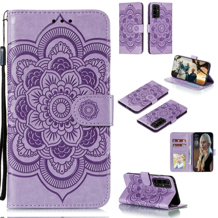 Mandala Embossing Pattern Horizontal Flip PU Leather Case with Holder & Card Slots & Walle & Lanyard, For Huawei Honor 30 Pro, For Huawei Honor 30S