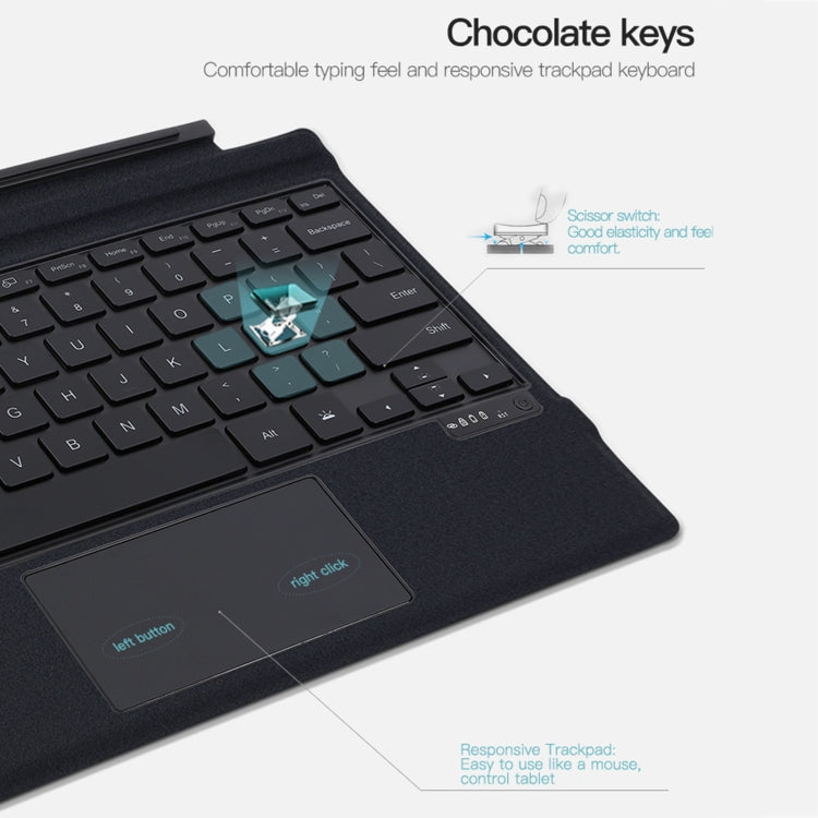 Magnetic Bluetooth Keyboard Leather Case with backlight, For Microsoft Surface Go1 / 2 / 3, For Microsoft Surface Pro 3 / 4 / 5 / 6 / 7 / 7+