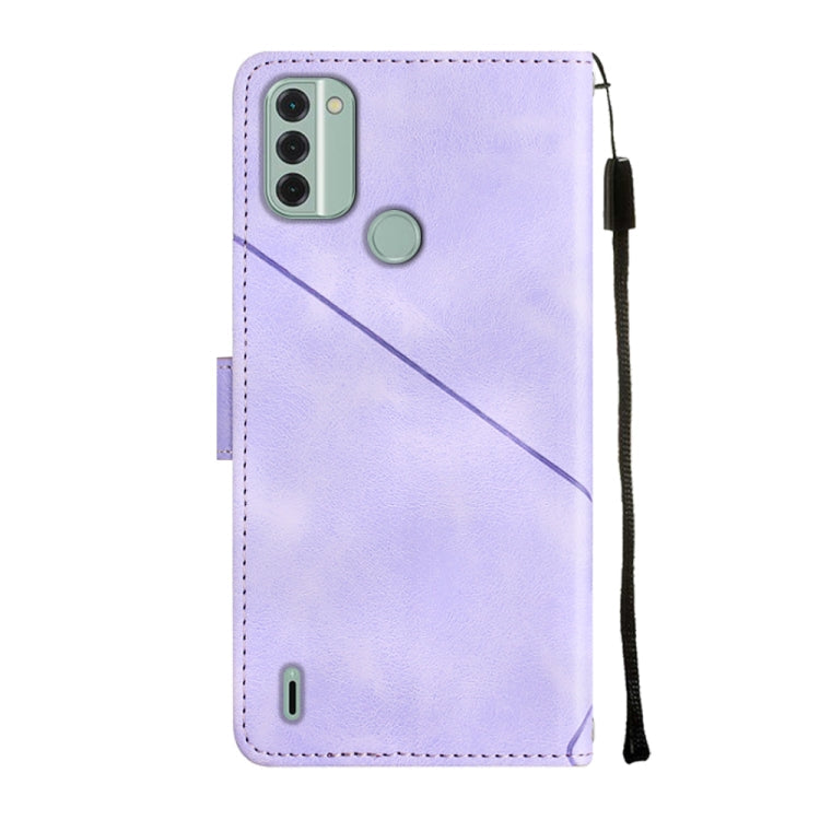 Skin-feel Embossed Leather Phone Case, For Nokia C31, For Nokia C100, For Nokia C200, For Nokia G21 / G11