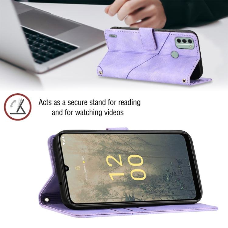 Skin-feel Embossed Leather Phone Case, For Nokia C31, For Nokia C100, For Nokia C200, For Nokia G21 / G11