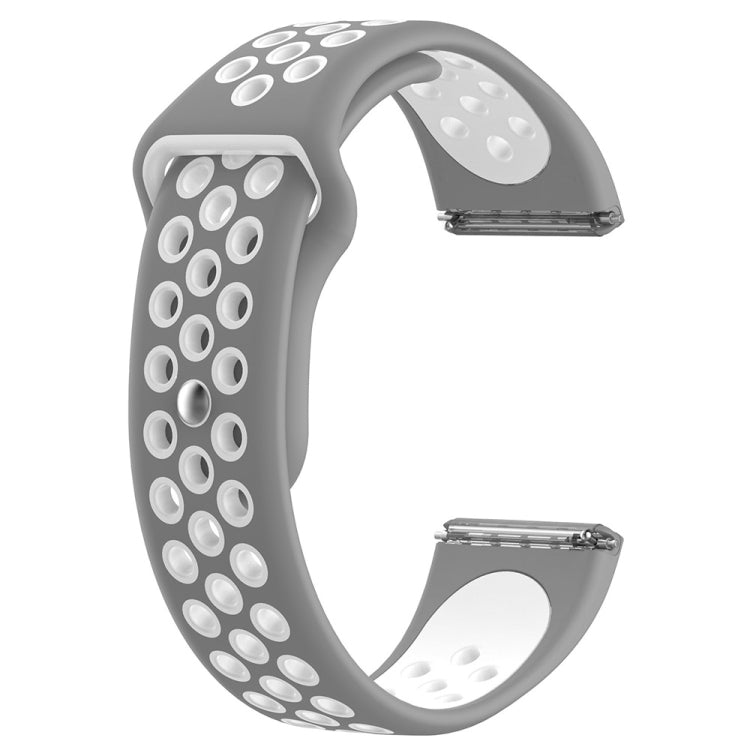 For Fitbit Versa Two-tone Silicone Replacement Wrist Strap Watchband