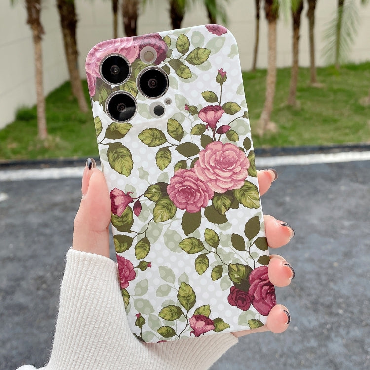 Water Sticker Flower Pattern PC Phone Case, For iPhone 11 Pro Max, For iPhone 11 Pro