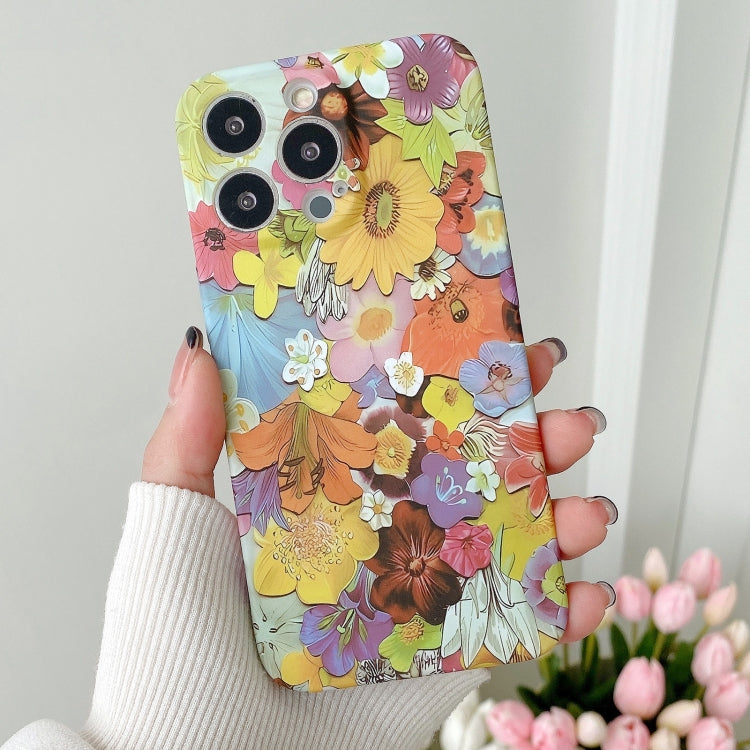 Water Sticker Flower Pattern PC Phone Case, For iPhone 11 Pro Max, For iPhone 11 Pro