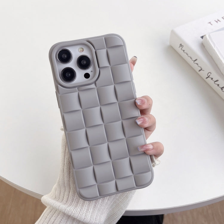 3D Cube Weave Texture Skin Feel Phone Case, For iPhone 14 Plus
