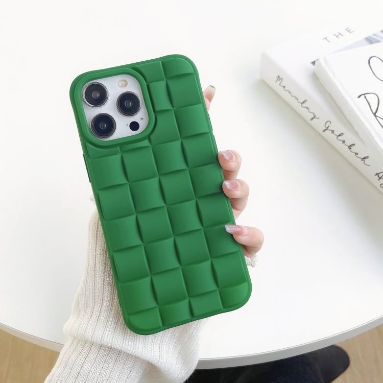 3D Cube Weave Texture Skin Feel Phone Case, For iPhone 14 Plus