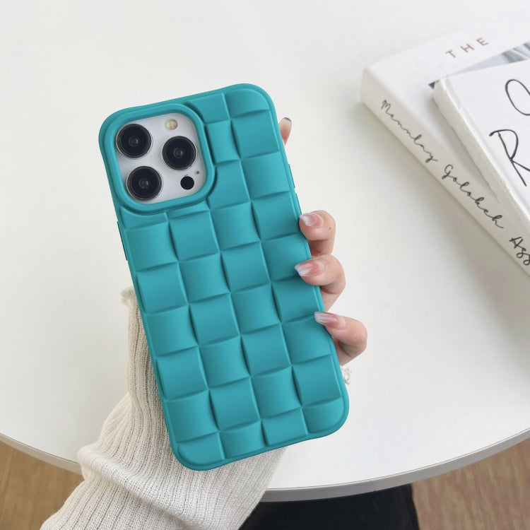 3D Cube Weave Texture Skin Feel Phone Case, For iPhone 14 Plus