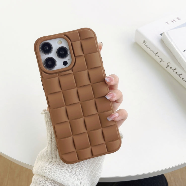 3D Cube Weave Texture Skin Feel Phone Case, For iPhone 14 Plus
