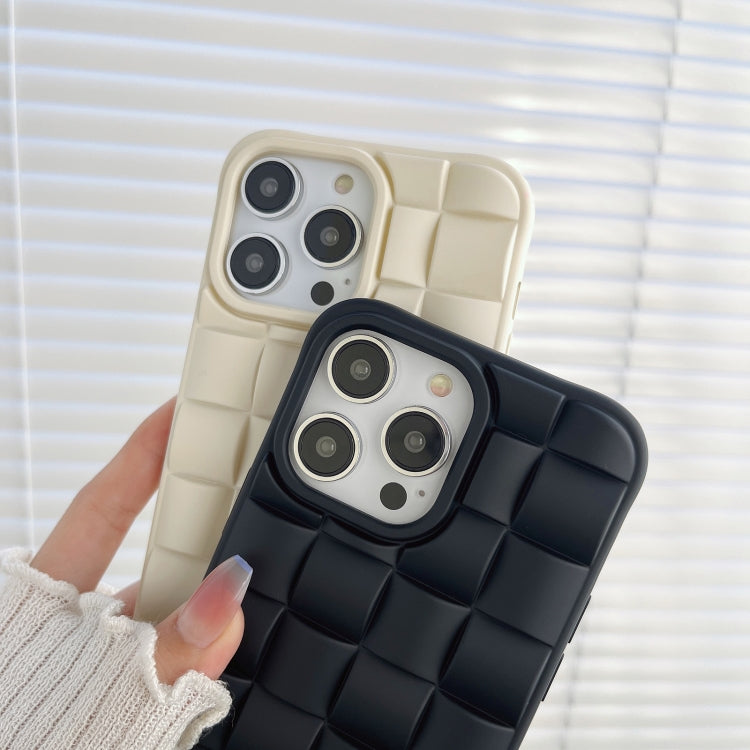 3D Cube Weave Texture Skin Feel Phone Case, For iPhone 14 Plus
