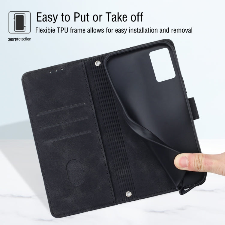 Skin-feel Embossed Leather Phone Case, For Realme 10 Pro, For Realme C11, For Realme C33, For Realme GT2 Explorer Master