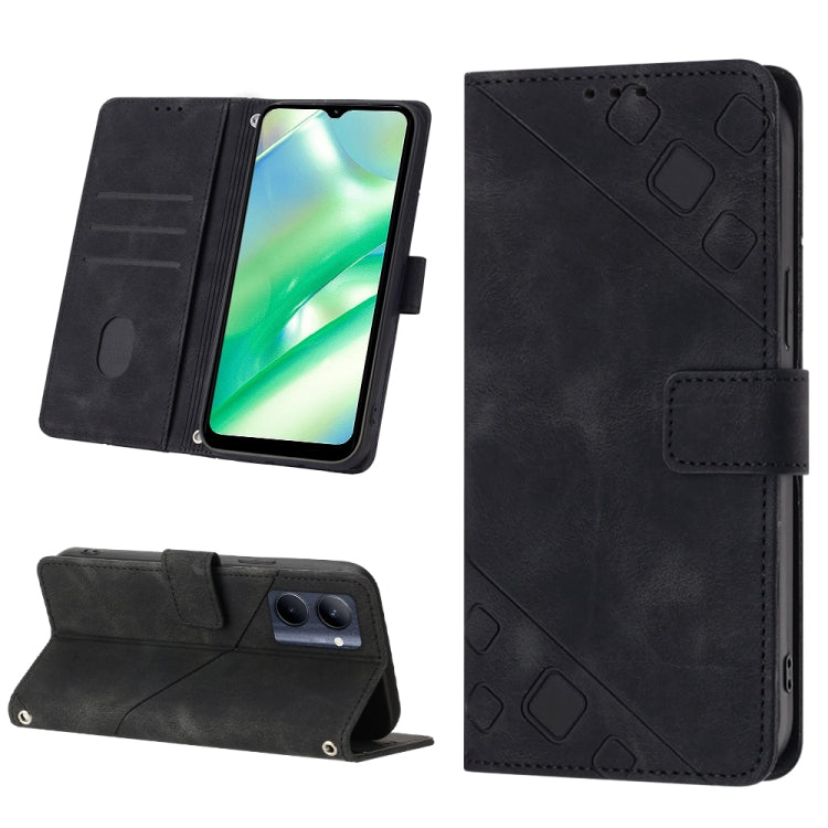 Skin-feel Embossed Leather Phone Case, For Realme 10 Pro, For Realme C11, For Realme C33, For Realme GT2 Explorer Master