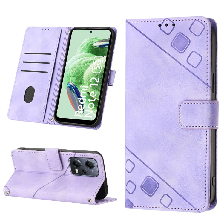 Skin-feel Embossed Leather Phone Case, For Xiaomi Poco X5 5G, For Xiaomi Poco X5 Pro 5G / Redmi Note 12 Pro Speed, For Sony XPreia ACE  III, For Sony XPreia 5 IV