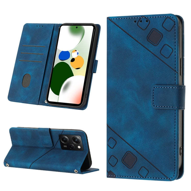 Skin-feel Embossed Leather Phone Case, For Xiaomi Poco X5 5G, For Xiaomi Poco X5 Pro 5G / Redmi Note 12 Pro Speed, For Sony XPreia ACE  III, For Sony XPreia 5 IV