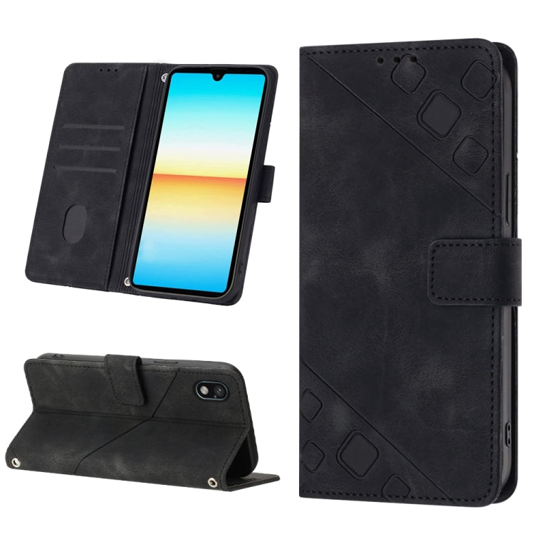 Skin-feel Embossed Leather Phone Case, For Xiaomi Poco X5 5G, For Xiaomi Poco X5 Pro 5G / Redmi Note 12 Pro Speed, For Sony XPreia ACE  III, For Sony XPreia 5 IV